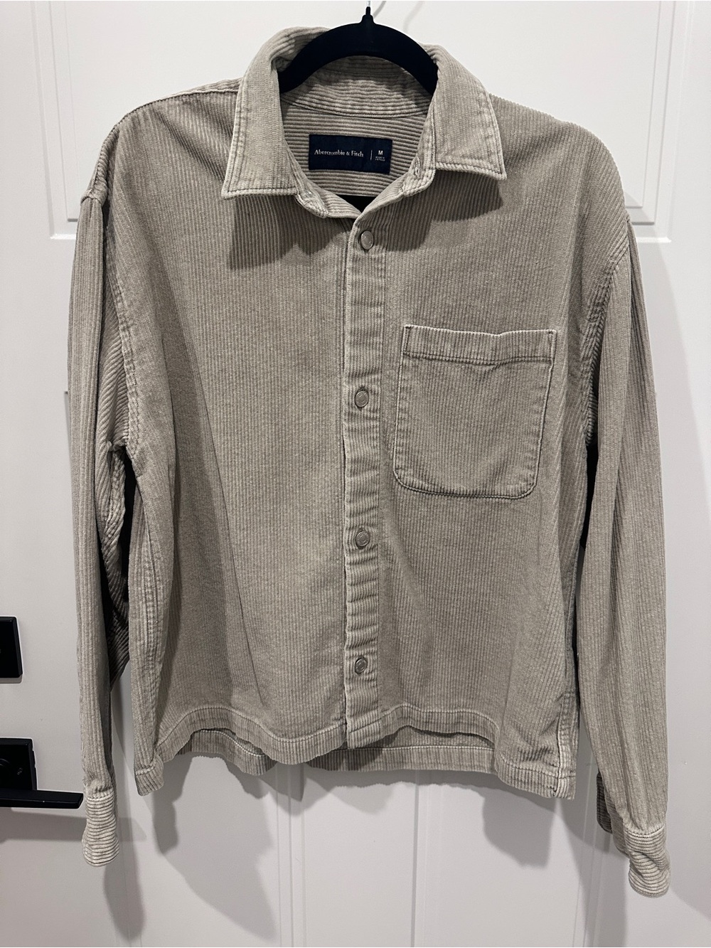 Abercrombie & Fitch Men's Corduroy Shirt Jacket - Taupe